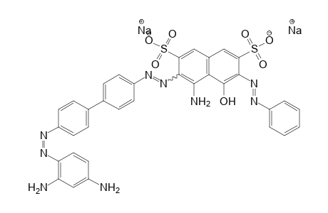 2,7-Naphthalenedisulfonic acid, 4-amino-3-[[4'-[(2,4-diaminophenyl)azo][1,1'-biphenyl]-4-yl]azo]-5-hydroxy-6-(phenylazo)-, disodium salt