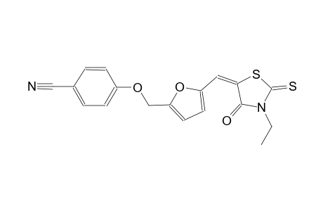 4-({5-[(E)-(3-ethyl-4-oxo-2-thioxo-1,3-thiazolidin-5-ylidene)methyl]-2-furyl}methoxy)benzonitrile