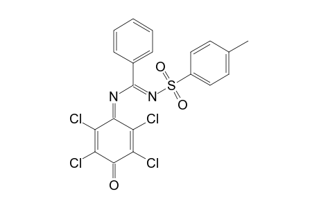 N-(N-(4-METHYLPHENYL)-SULFONYLBENZIMIDOYL)-2,3,5,6-TETRACHLORO-1,4-BENZOQUINONIMINE