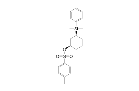 cis-3-Dimethyl(phenyl)silylcyclohexyl 4-methylbenzenesulfonate