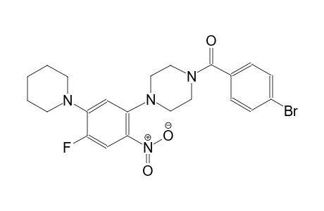 piperazine, 1-(4-bromobenzoyl)-4-[4-fluoro-2-nitro-5-(1-piperidinyl)phenyl]-
