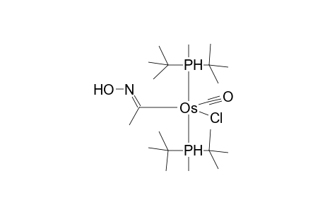 (acetaldoxime)carbonyl(chloro)bis[di(t-butyl)methylphosphane]hydridoosmium(II)