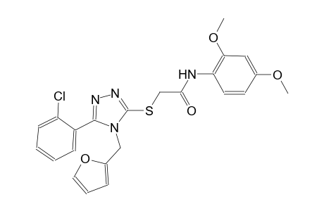 2-{[5-(2-chlorophenyl)-4-(2-furylmethyl)-4H-1,2,4-triazol-3-yl]sulfanyl}-N-(2,4-dimethoxyphenyl)acetamide
