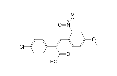 (2Z)-2-(4-Chlorophenyl)-3-(4-methoxy-2-nitrophenyl)prop-2-enoic Acid