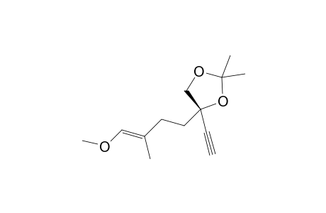 (4R)-4-Ethynyl-4-(4-methoxy-3-methylbut-3-enyl)-2,2-dimethyl-1,3-dioxolane