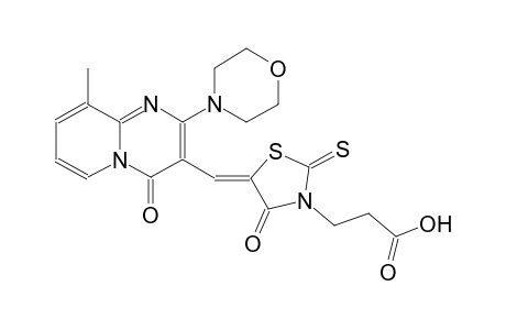 3-thiazolidinepropanoic acid, 5-[[9-methyl-2-(4-morpholinyl)-4-oxo-4H-pyrido[1,2-a]pyrimidin-3-yl]methylene]-4-oxo-2-thioxo-, (5Z)-