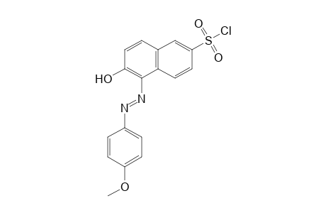 2-Naphthalenesulfonyl chloride, 6-hydroxy-5-[2-(4-methoxyphenyl)diazenyl]-