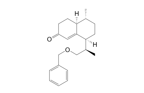 10-(3-Benzyloxyprop-2-yl)-7-methylbicyclo[4.4.0]decen-3-one