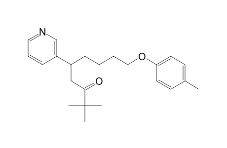3-Nonanone, 2,2-dimethyl-9-(4-methylphenoxy)-5-(3-pyridinyl)-