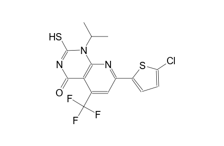 pyrido[2,3-d]pyrimidin-4(1H)-one, 7-(5-chloro-2-thienyl)-2-mercapto-1-(1-methylethyl)-5-(trifluoromethyl)-