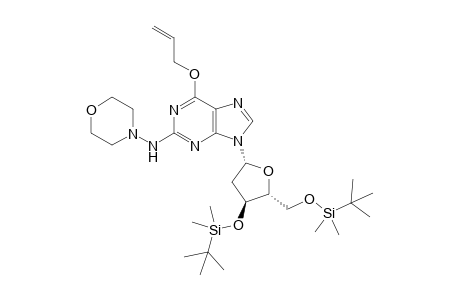 6-O-Allyl-3',5'-bis-O-(tert-butyldimethylsilyl)-2'-deoxy-2-N-morpholinoguanosine