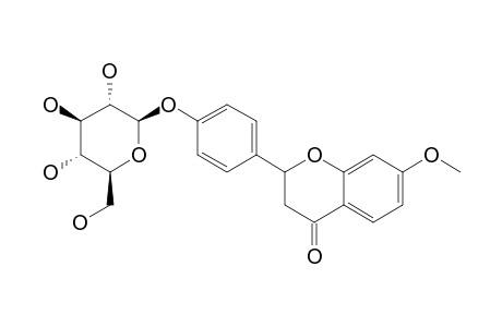 7-METHOXY-4'-O-BETA-D-GLUCOPYRANOSYL-FLAVANONE