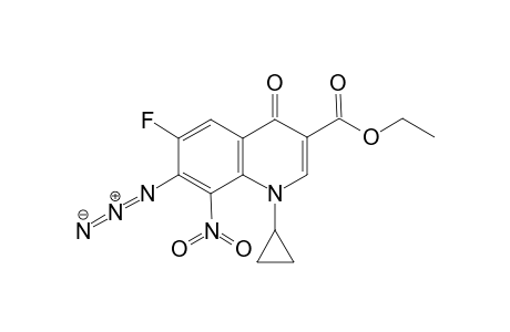 Ethyl 7-azido-1-cyclopropyl-6-fluoro-8-nitro-4-exo-1,4-dihydroquinoline-3-carboxylate