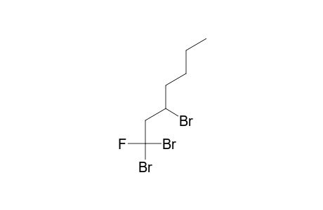 1,1,3-Tribromo-1-fluoroheptane