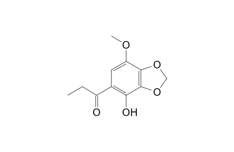 2,3-(Methylenedioxy)-4-hydroxy-5-[1'-oxopropyl]-1-methoxybenzene