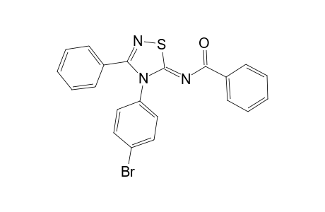 Benzamide, N-[4-(p-bromophenyl)-3-phenyl-.delta.2-1,2,4-thiadiazolin-5-ylidene]-