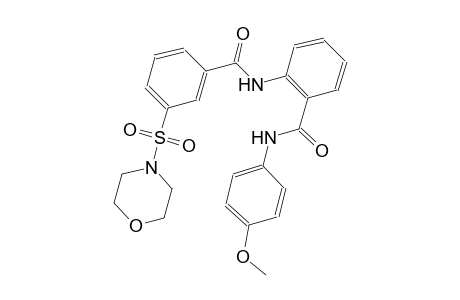 benzamide, N-(4-methoxyphenyl)-2-[[3-(4-morpholinylsulfonyl)benzoyl]amino]-