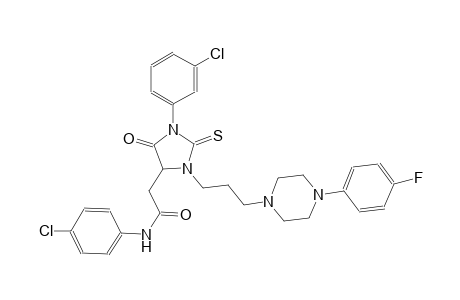 4-imidazolidineacetamide, 1-(3-chlorophenyl)-N-(4-chlorophenyl)-3-[3-[4-(4-fluorophenyl)-1-piperazinyl]propyl]-5-oxo-2-thioxo-
