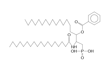 3-BENZOYL-2-STEAROYL-1-DEOXY-RAC-SFINGANIN-1-PHOSPHONIC ACID