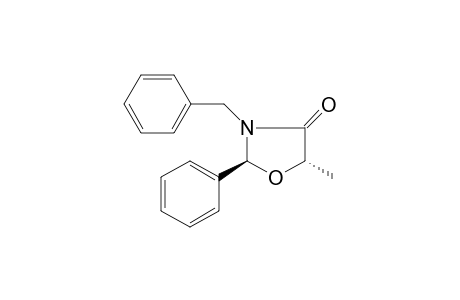 (2S,5S)-3-(benzyl)-5-methyl-2-phenyl-oxazolidin-4-one