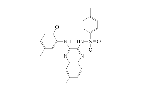 Benzenesulfonamide, N-[3-[(2-methoxy-5-methylphenyl)amino]-6-methyl-2-quinoxalinyl]-4-methyl-