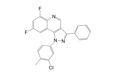 1-(3-chloro-4-methylphenyl)-6,8-difluoro-3-phenyl-1H-pyrazolo[4,3-c]quinoline