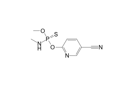 O-(5-cyano-2-pyridyl)-O-methyl-N-methyl ester of phosphoramidothioic acid