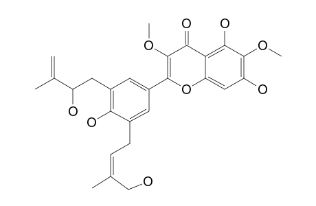 DODOVISCIN_C;2-{3-(2-HYDROXY-3-METHYL-3-BUTEN-1-YL)-5-[(Z)-4-HYDROXY-3-METHYL-2-BUTEN-1-YL]-4-HYDROXYPHENYL}-3,6-DIMETHOXY