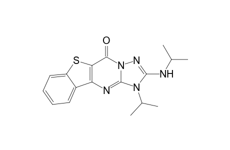 1-Isopropyl-2-isopropylamino-benzo[4,5]thieno[3,2-d]-[1,2,4]triazolo[1,5-a]pyrimidin-5(1H)-one