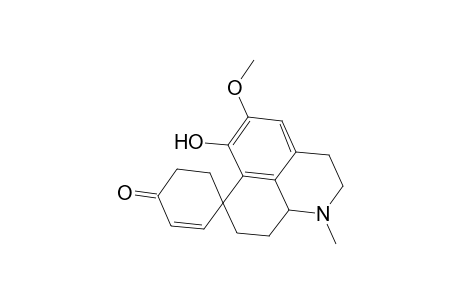 Spiro[7H-benzo[de]quinoline-7,1'-[2]cyclohexen]-4'-one, 1,2,3,8,9,9a-hexahydro-6-hydroxy-5-methoxy-1-methyl-, (7S-trans)-