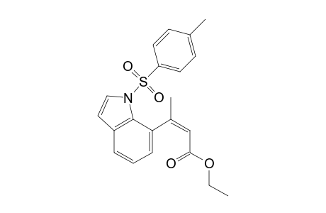 Ethyl (E)-3-[N-(p-Tolylsulfonyl)indol-7'-yl]-crotonate
