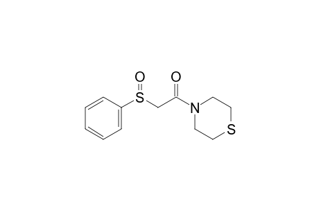 2-phenylsulfinyl-1-thiomorpholin-4-ylethanone