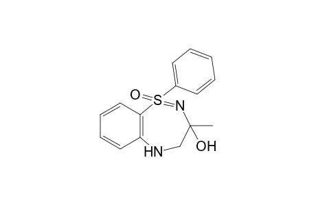 4,5-dihydro-3-methyl-1-phenyl-1H,3H-1,2,5-benzothiadiazepin-3-ol, 1-oxide