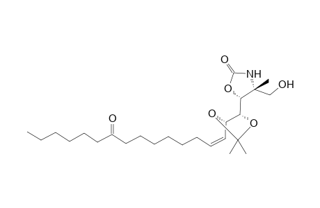 (1R,2S,3Z,4'R,5'R)-1-(4'-Methyl-4'-hydroxymethyl-2'-oxazolidinon-5'-yl)-1,2-O-isopropylidene-11-keto-3-ene-1,2-heptadecanediol