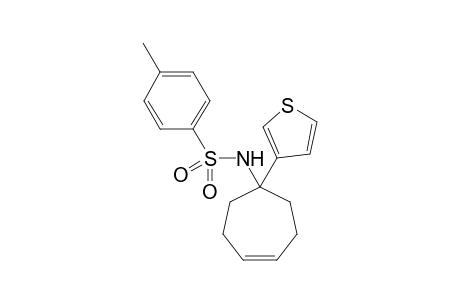 4-Methyl-N-(1-(thiophen-3-yl)cyclohept-4-en-1-yl)benzenesulfonamide