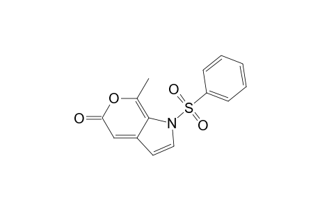 1-(benzenesulfonyl)-7-methyl-5-pyrano[3,4-b]pyrrolone