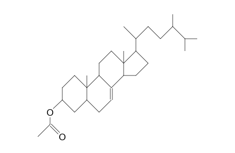 (24S)-24-Methyl-5a-cholest-7-en-3b-ol acetate