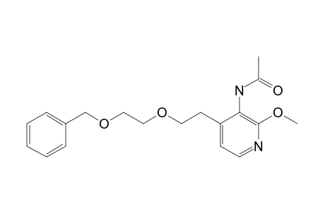 N-[4-(2-BENZYLOXY-ETHOXY)-ETHYL-2-METHOXY-PYRIDIN-3-YL]-ACETAMIDE
