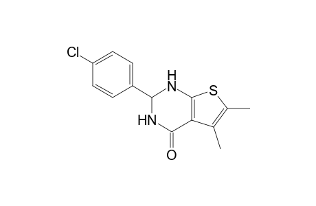 2-(p-Chlorophenyl)-5,6-dimethyl-2,3-dihydrothieno[2,3-d]pyrimidin-4(1H)-one