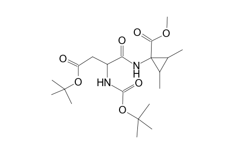 N-(tert-Butyloxycarbonyl)-(.beta.-tert-butyl ester)-L-aspartyl-1-amino-trans-2,3-dimethylcyclopropanecarboxylic Acid Methyl Ester