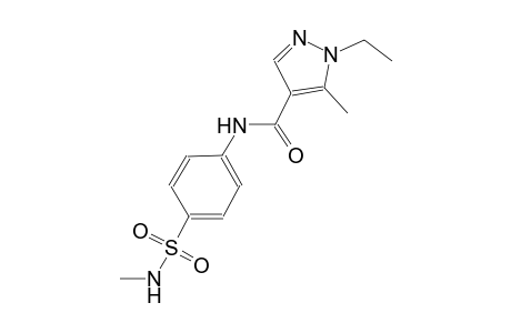 1-ethyl-5-methyl-N-{4-[(methylamino)sulfonyl]phenyl}-1H-pyrazole-4-carboxamide