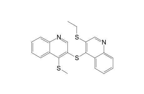 3'-Ethylthio-4-methylthio-3,4'-diquinolinyl sulfide
