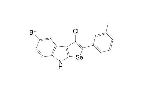 5-Bromo-3-chloro-2-(m-tolyl)-8H-selenopheno[2,3-b]indole