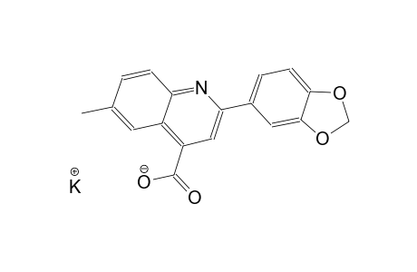 potassium 2-(1,3-benzodioxol-5-yl)-6-methyl-4-quinolinecarboxylate