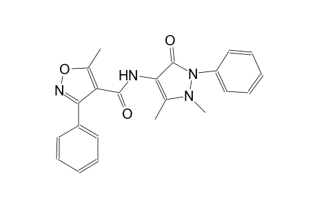 N-(1,5-dimethyl-3-oxo-2-phenyl-2,3-dihydro-1H-pyrazol-4-yl)-5-methyl-3-phenyl-4-isoxazolecarboxamide