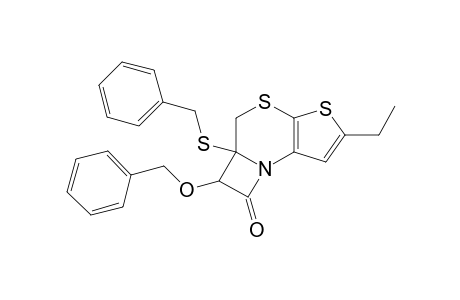 6-Benzyloxy-5a-benzylthio-2-ethyl-5a,6-dihydroazeto[1,2-d]thieno[2,3-b][1,4]thiazin-7(5H)-one