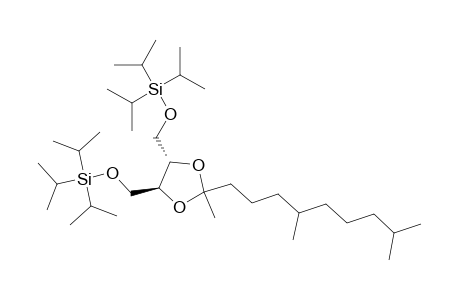 (4S,5S)-4,5-bis{[(triisopropylsilyl)oxy]methyl}-2-[(RS)-4,8-dimethylnonyl]-2-methyl-1,3-dioxolane