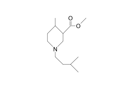 1-(3-Methyl-butyl)-3-carbomethoxy-4-methyl-piperidine