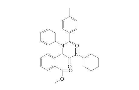 Methyl 2-(2-(cyclohexylamino)-1-(4-methyl-N-phenyl benzamido)-2-oxoethyl)benzoate