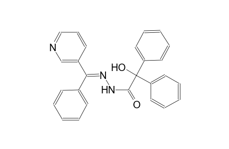 2-hydroxy-2,2-diphenyl-N'-[(E)-phenyl(3-pyridinyl)methylidene]acetohydrazide